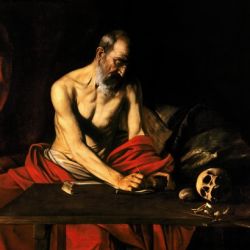 Saint Jerome writing